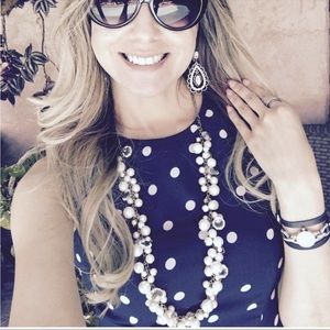 NEW Chloe + Isabel Pearl + Crystal Drops Necklace